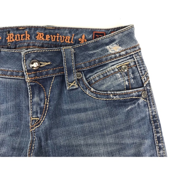 Rock Revival Patti Boot Jeans Embroidered NEW - Picture 5 of 7